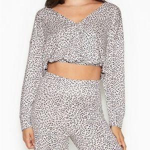 VICTORIA'S SECRET Modal Bubble Hem Crop Top